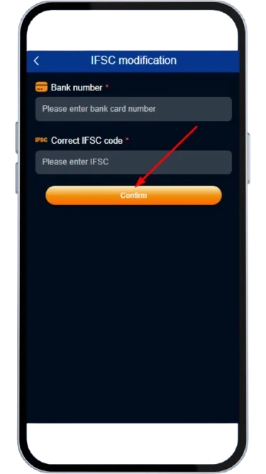 Click confirm to submit your issue